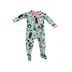 Hatley Baby Girl Holiday Christmas Sleeper - Size 0-3 months - Like New!